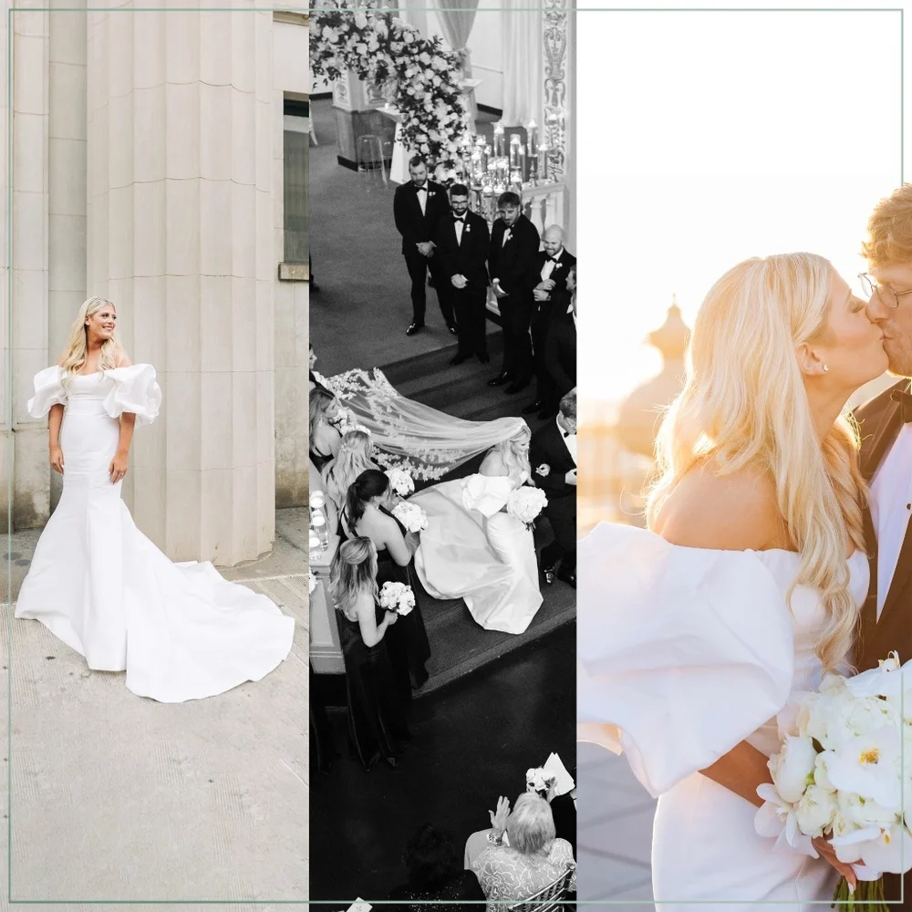 $8500 Monique Lhuillier ‘Admire’ Mikado Silk Runway Bridal Gown - Picture 4 of 16